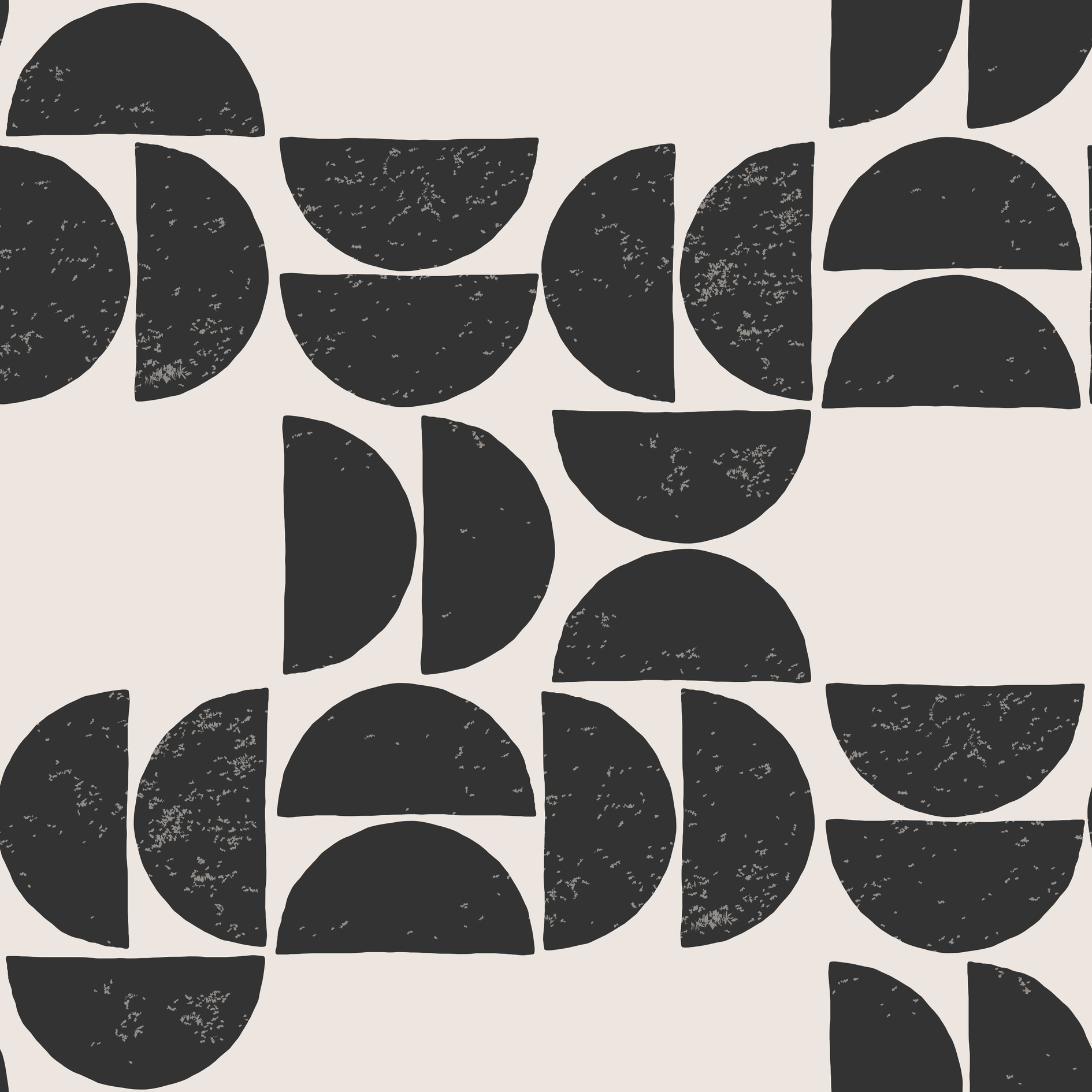 Vintage Half Moon Pattern 